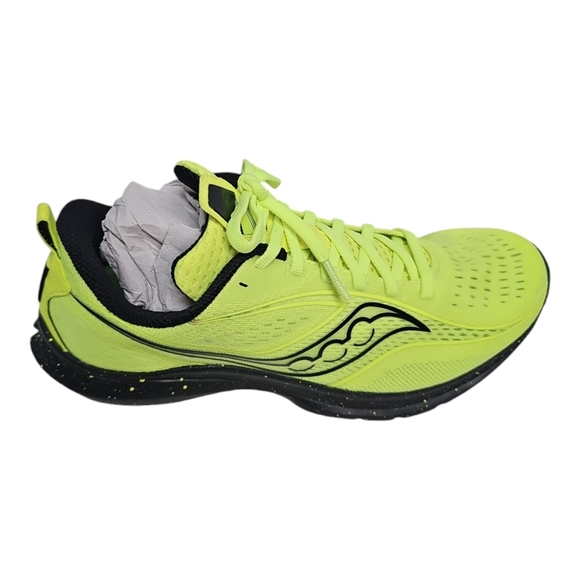 Saucony Kinvara 13 mens Running Shoe, Citron/black Size 7.5 - Picture 8 of 10